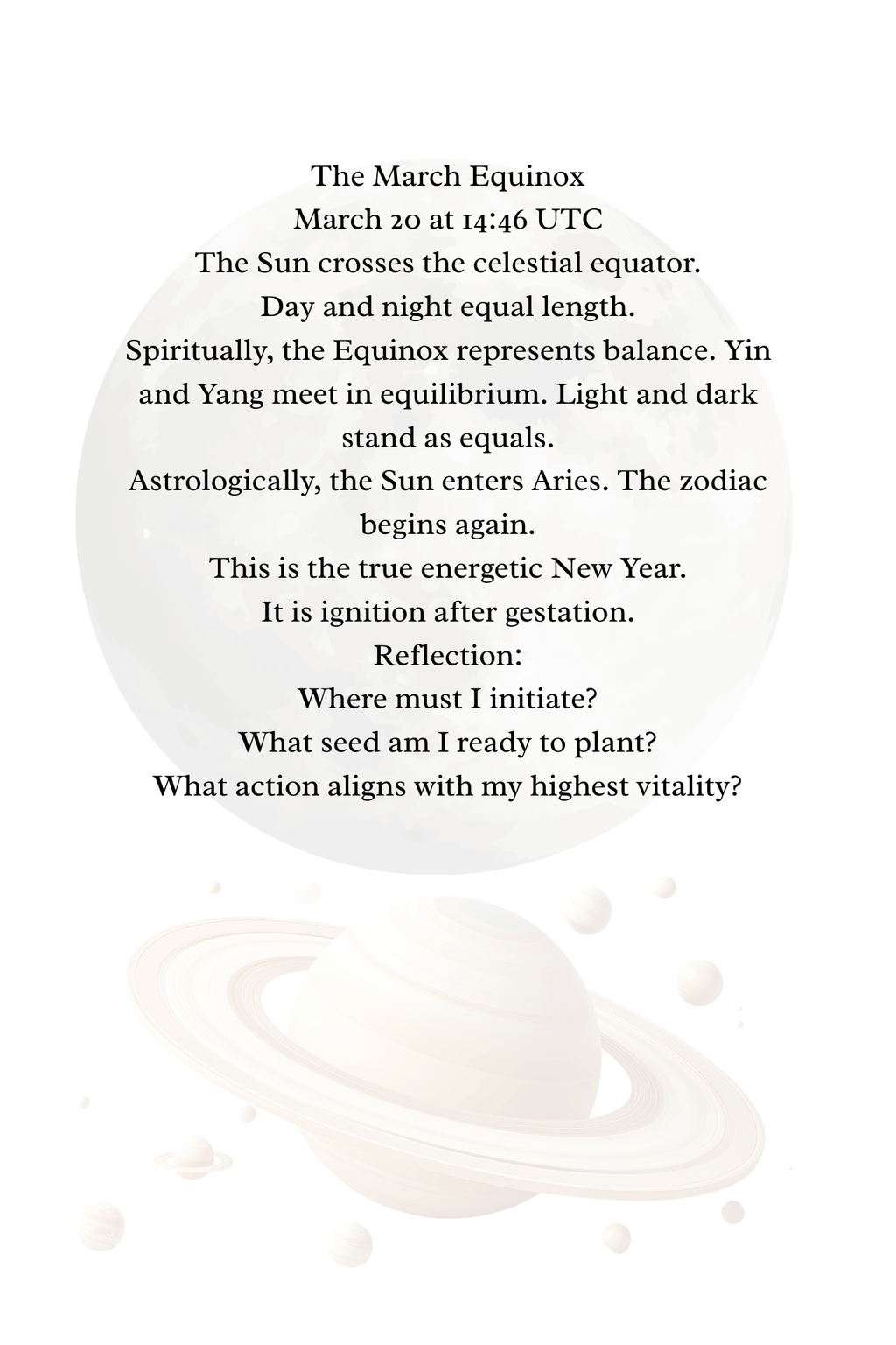 March 2026 Astrology & Cosmic Events Journal – Equinox Energy, Moon Phases + Healing Acupressure Rituals