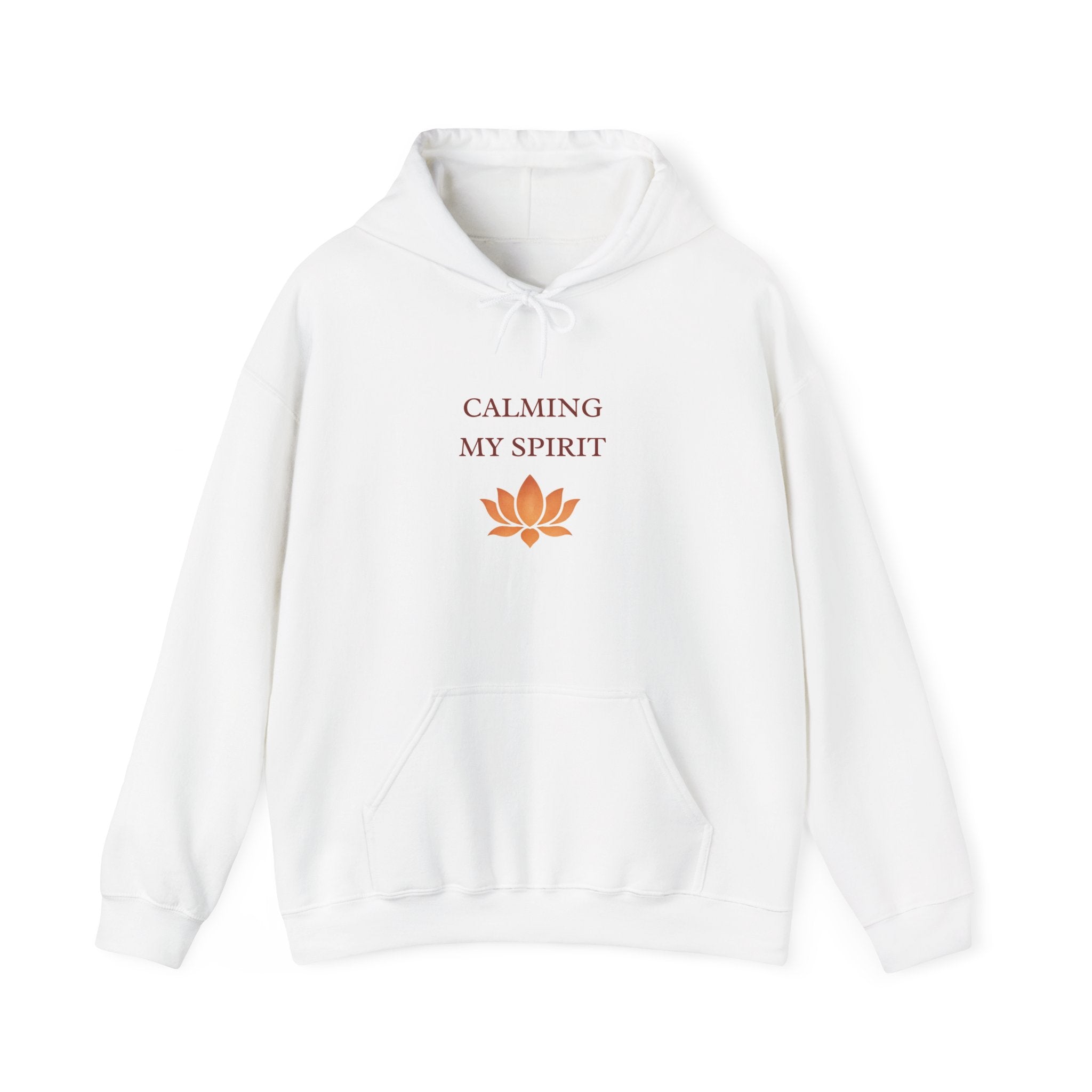 Calming My Spirit Hoodie — Lotus Meditation Sweatshirt