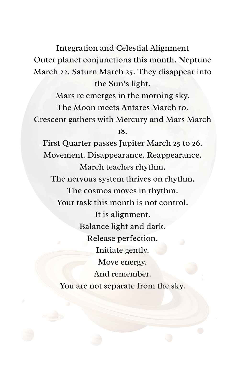March 2026 Astrology & Cosmic Events Journal – Equinox Energy, Moon Phases + Healing Acupressure Rituals