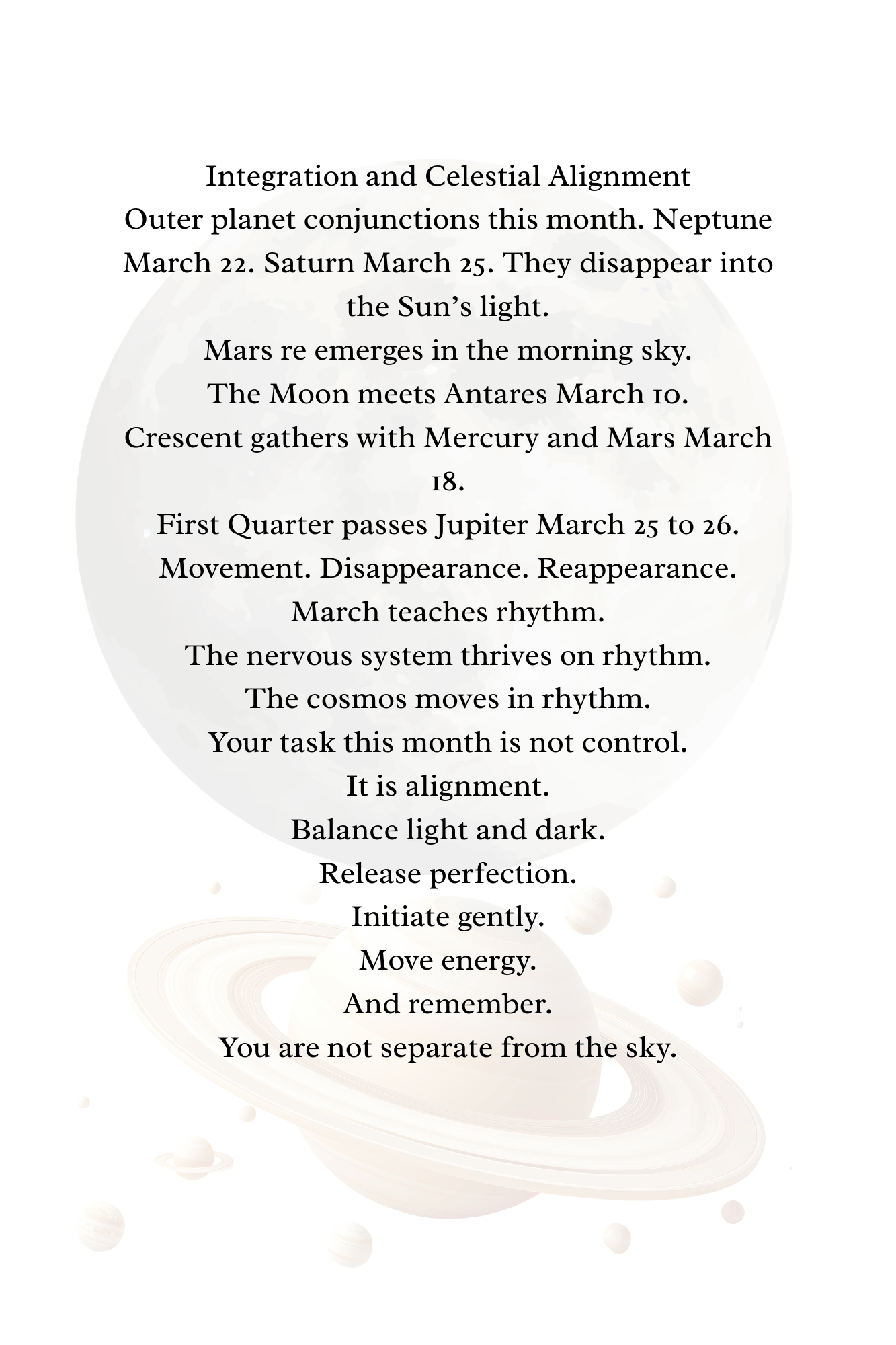 March 2026 Astrology & Cosmic Events Journal – Equinox Energy, Moon Phases + Healing Acupressure Rituals
