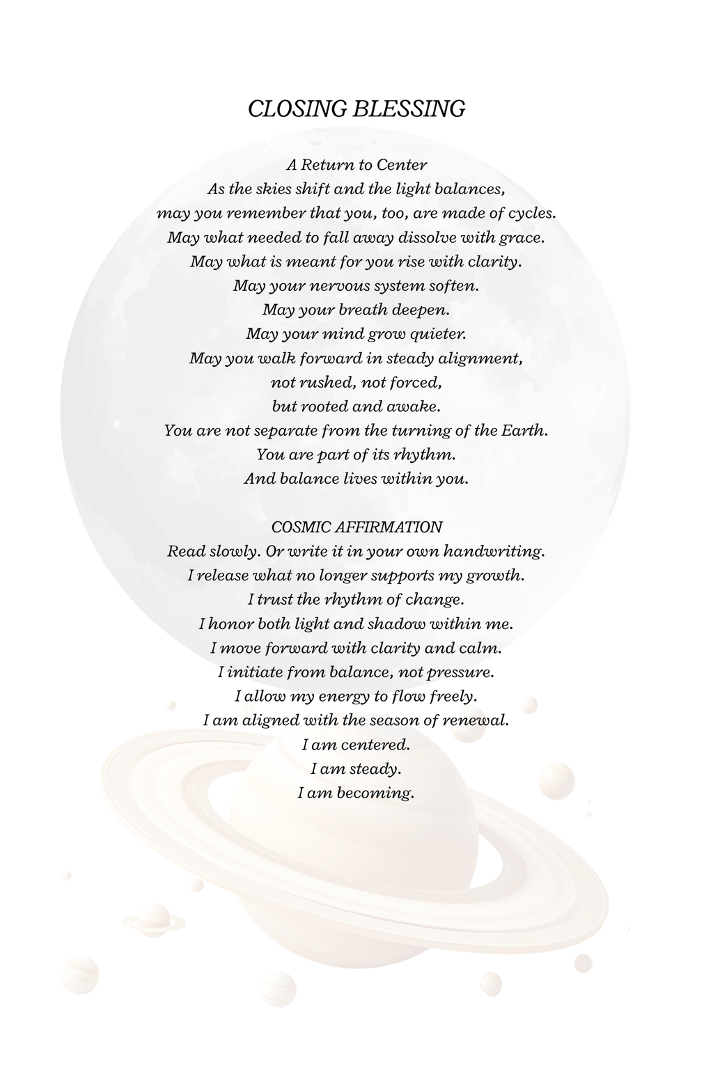 March 2026 Astrology & Cosmic Events Journal – Equinox Energy, Moon Phases + Healing Acupressure Rituals